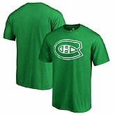 Men's Montreal Canadiens Fanatics Branded St. Patrick's Day White Logo T-Shirt Kelly Green FengYun,baseball caps,new era cap wholesale,wholesale hats